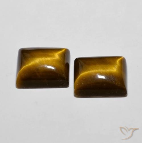 Shop natural 12.53ct Marron jaunâtre Œil de tigre gems, Baquette, from Thaïlande at GemSelect. In stock, global shipping!