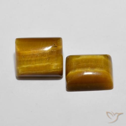 Shop natural 12.38ct Marron jaunâtre Œil de tigre gems, Baquette, from Thaïlande at GemSelect. In stock, global shipping!