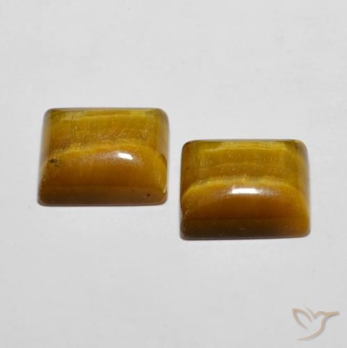 Shop natural 12.38ct Marron jaunâtre Œil de tigre gems, Baquette, from Thaïlande at GemSelect. In stock, global shipping!