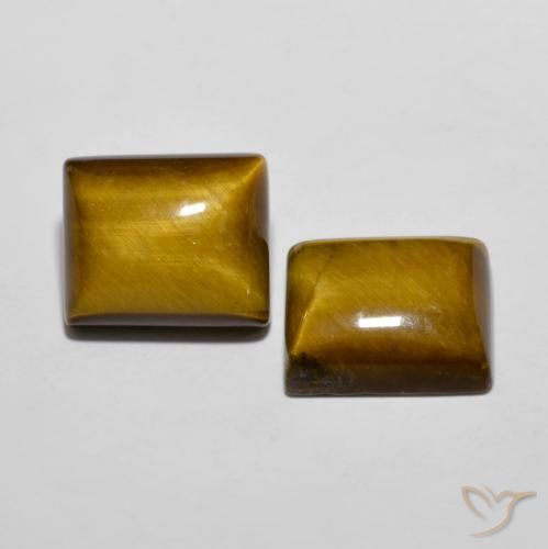 Shop natural 12.50ct Marron chaud Œil de tigre gems, Baquette, from Thaïlande at GemSelect. In stock, global shipping!