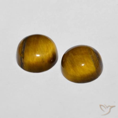 Shop natural 3.99ct Marron jaunâtre Œil de tigre gems, Tour, from Thaïlande at GemSelect. In stock, global shipping!