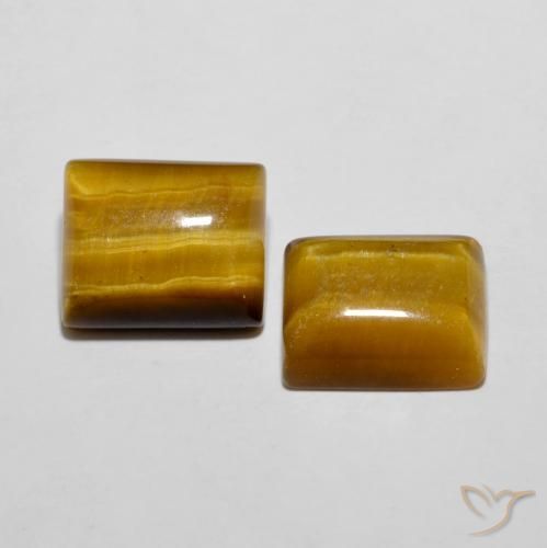 Shop natural 11.89ct Brun moyen Œil de tigre gems, Baquette, from Thaïlande at GemSelect. In stock, global shipping!
