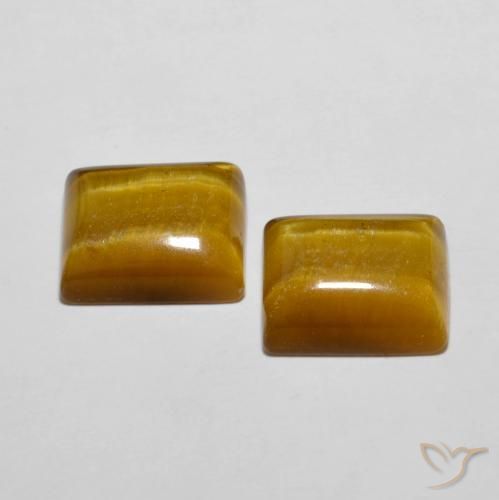 Shop natural 11.89ct Brun moyen Œil de tigre gems, Baquette, from Thaïlande at GemSelect. In stock, global shipping!
