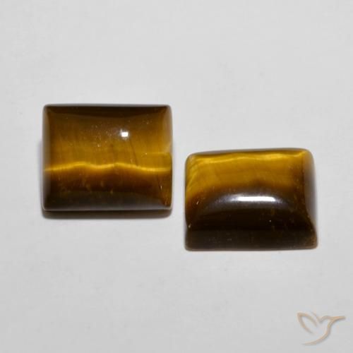 Shop natural 12.19ct Brun doré Œil de tigre gems, Baquette, from Thaïlande at GemSelect. In stock, global shipping!