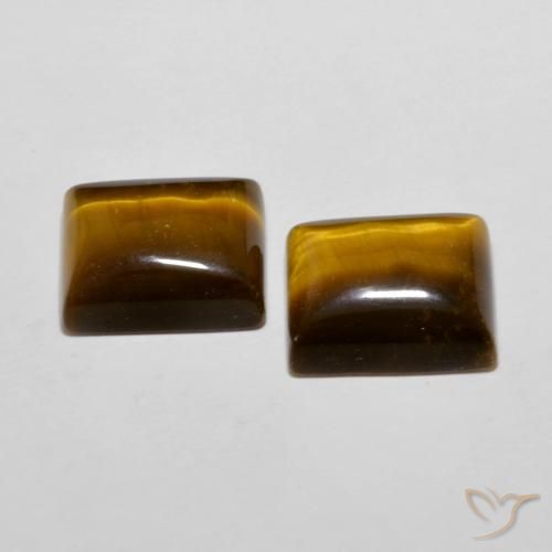 Shop natural 12.19ct Brun doré Œil de tigre gems, Baquette, from Thaïlande at GemSelect. In stock, global shipping!