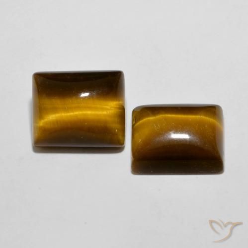 Shop natural 12.36ct Marron jaunâtre Œil de tigre gems, Baquette, from Thaïlande at GemSelect. In stock, global shipping!