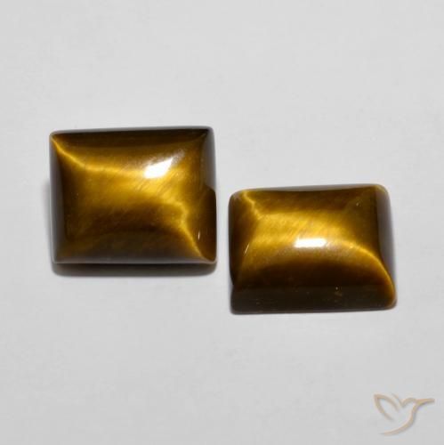 Shop natural 12.57ct Marron jaunâtre Œil de tigre gems, Baquette, from Thaïlande at GemSelect. In stock, global shipping!
