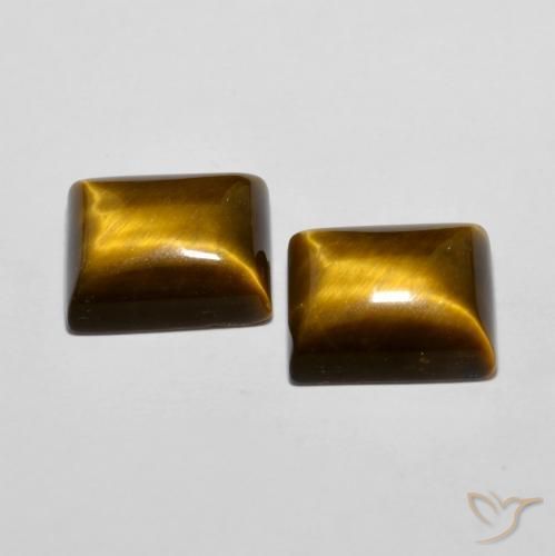 Shop natural 12.57ct Marron jaunâtre Œil de tigre gems, Baquette, from Thaïlande at GemSelect. In stock, global shipping!
