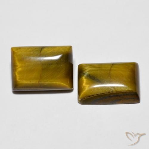 Shop natural 15.17ct Brun doré Œil de tigre gems, Baquette, from Thaïlande at GemSelect. In stock, global shipping!
