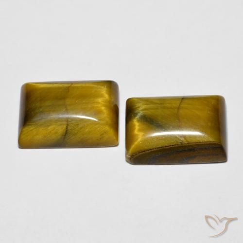 Shop natural 15.17ct Brun doré Œil de tigre gems, Baquette, from Thaïlande at GemSelect. In stock, global shipping!