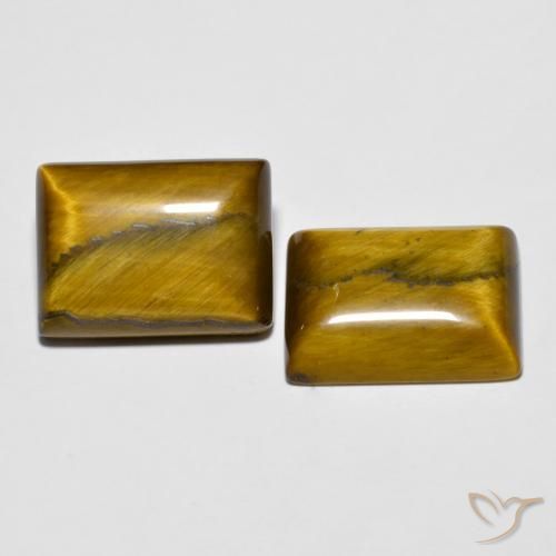 Shop natural 19.57ct Brun doré Œil de tigre gems, Baquette, from Thaïlande at GemSelect. In stock, global shipping!
