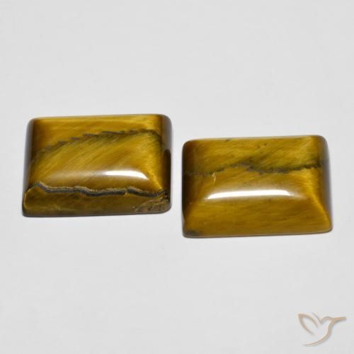 Shop natural 19.57ct Brun doré Œil de tigre gems, Baquette, from Thaïlande at GemSelect. In stock, global shipping!