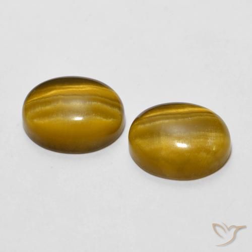 Shop natural 5.54ct Marron chaud Œil de tigre gems, ovale, from Thaïlande at GemSelect. In stock, global shipping!