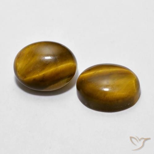Shop natural 5.98ct Marron jaunâtre Œil de tigre gems, ovale, from Thaïlande at GemSelect. In stock, global shipping!