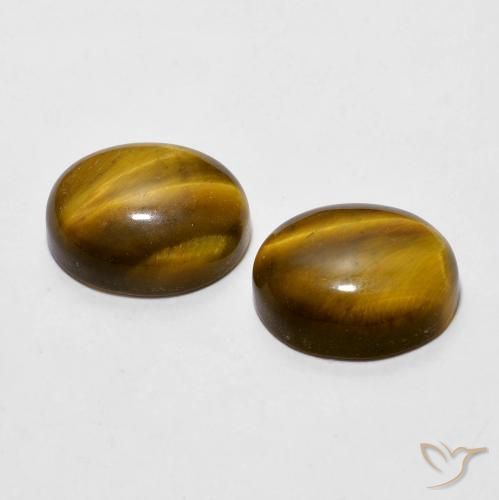 Shop natural 5.98ct Marron jaunâtre Œil de tigre gems, ovale, from Thaïlande at GemSelect. In stock, global shipping!
