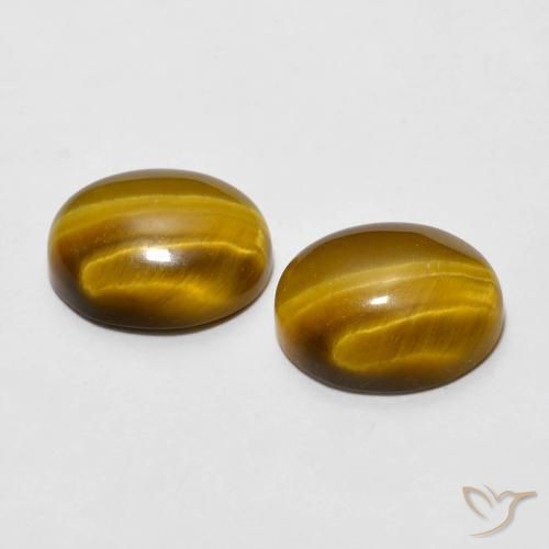 Shop natural 5.46ct Marron chaud Œil de tigre gems, ovale, from Thaïlande at GemSelect. In stock, global shipping!