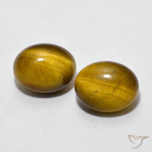 6.04ctw Naturel Brun moyen Oeil de Tigre, ovale, Opaque
