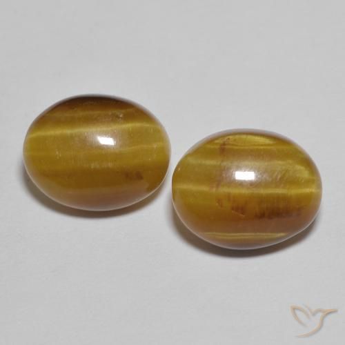 5.95ctw Naturel Marron chaud Œil de tigre, En forme de poire, Opaque