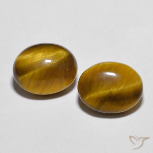 5.74ctw Naturel Brun pain d'épices Œil de tigre, ovale, Opaque