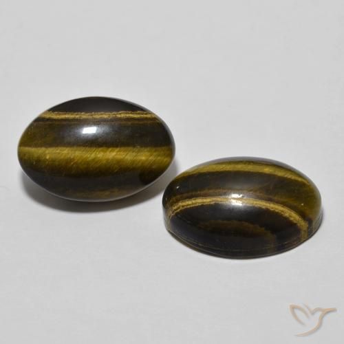Shop natural 7.68ct Marron chaud Œil de tigre gems, ovale, from Thaïlande at GemSelect. In stock, global shipping!