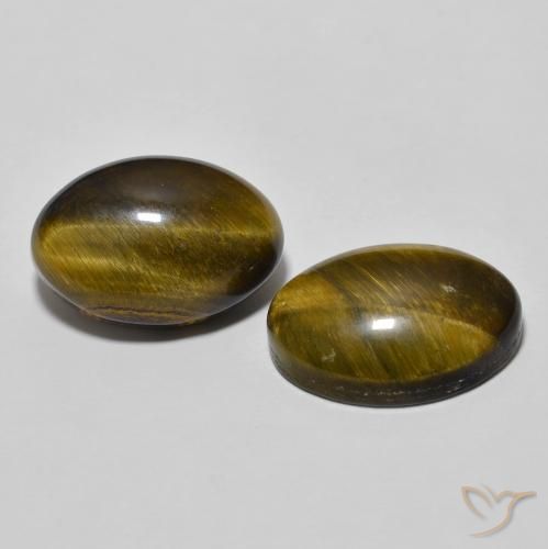 Shop natural 7.74ct Brun doré Œil de tigre gems, ovale, from Thaïlande at GemSelect. In stock, global shipping!