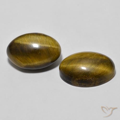 Shop natural 7.90ct Brun doré Œil de tigre gems, ovale, from Thaïlande at GemSelect. In stock, global shipping!