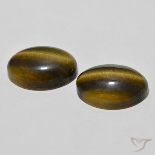 Shop natural 7.71ct Brun moyen Œil de tigre gems, ovale, from Thaïlande at GemSelect. In stock, global shipping!