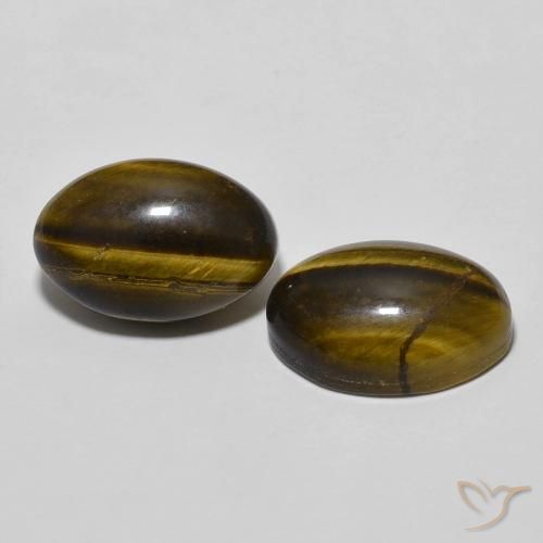 Shop natural 8.17ct Marron chaud Oeil de Tigre gems, ovale, from Thaïlande at GemSelect. In stock, global shipping!