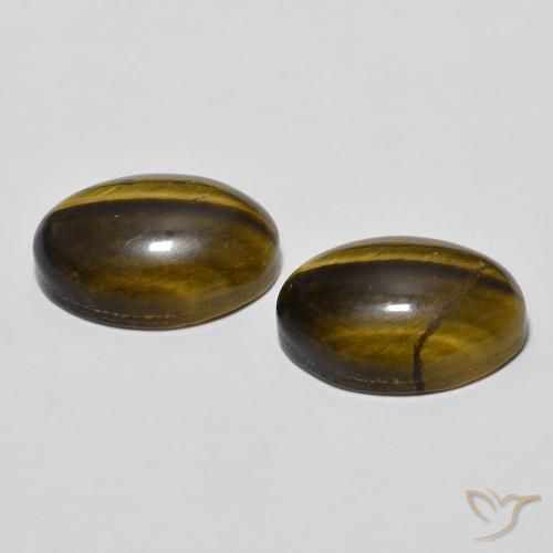 Shop natural 8.17ct Marron chaud Oeil de Tigre gems, ovale, from Thaïlande at GemSelect. In stock, global shipping!