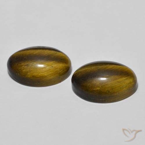 Shop natural 7.95ct Brun doré Oeil de Tigre gems, ovale, from Thaïlande at GemSelect. In stock, global shipping!