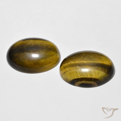 Shop natural 16.27ct Marron chaud Œil de tigre gems, ovale, from Thaïlande at GemSelect. In stock, global shipping!