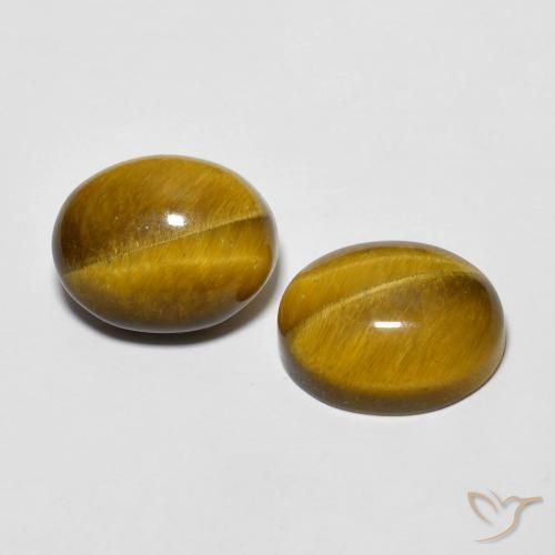 Shop natural 6.20ct Marron chaud Oeil de Tigre gems, ovale, from Thaïlande at GemSelect. In stock, global shipping!