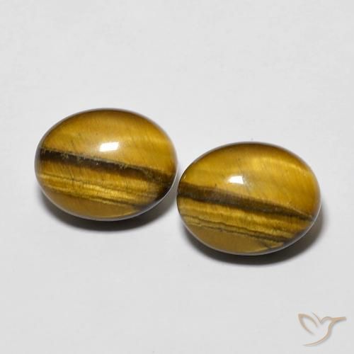 6.15ctw Naturel Marron jaunâtre Œil de tigre, ovale, Opaque