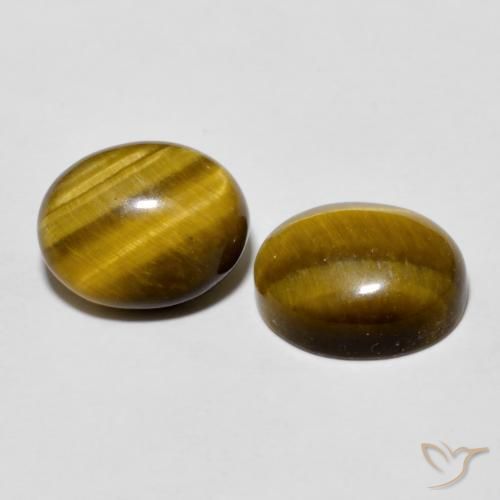 Shop natural 5.71ct Marron jaunâtre Œil de tigre gems, ovale, from Thaïlande at GemSelect. In stock, global shipping!