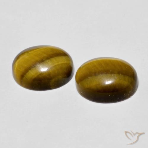Shop natural 5.71ct Marron jaunâtre Œil de tigre gems, ovale, from Thaïlande at GemSelect. In stock, global shipping!