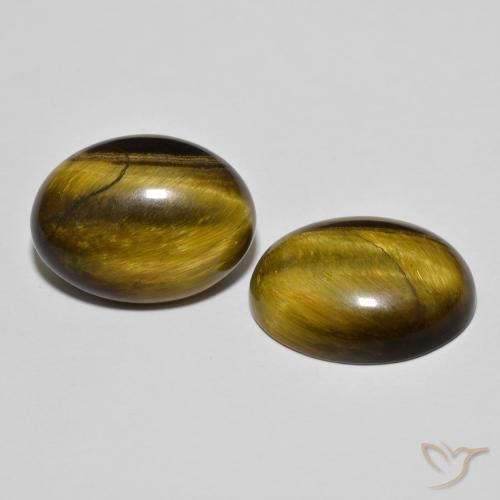 Shop natural 16.57ct Brun doré Œil de tigre gems, ovale, from Thaïlande at GemSelect. In stock, global shipping!