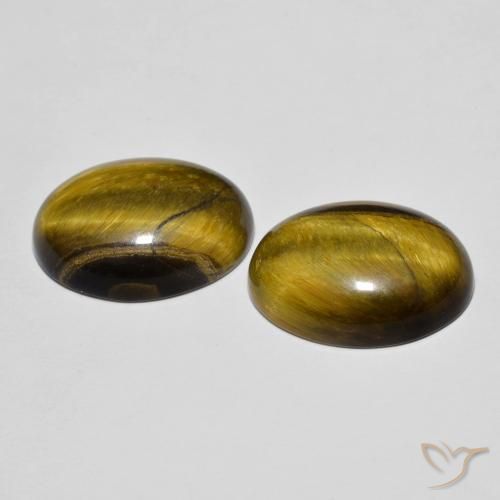 Shop natural 16.57ct Brun doré Œil de tigre gems, ovale, from Thaïlande at GemSelect. In stock, global shipping!