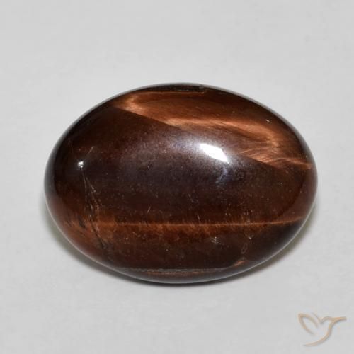 10.52ct Naturel Brun pécan Œil de tigre, ovale, Opaque