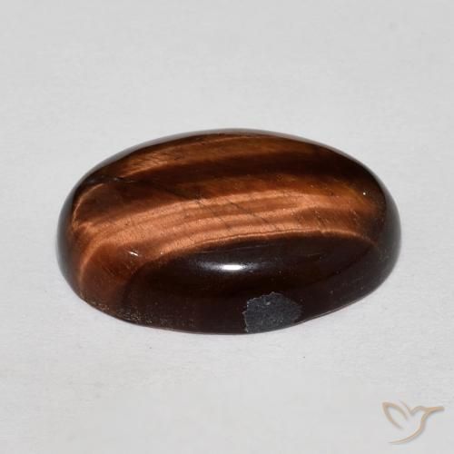 Œil de tigre Brun moyen naturelle ovale, 11.25 ct, Opaque