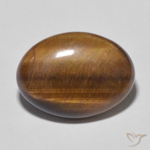 10.52ct Naturel Brun pain d'épices Œil de tigre, ovale, Opaque