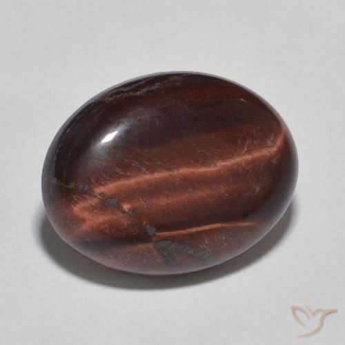 7.98ct Naturel Marron chaud Œil de tigre, ovale, Opaque