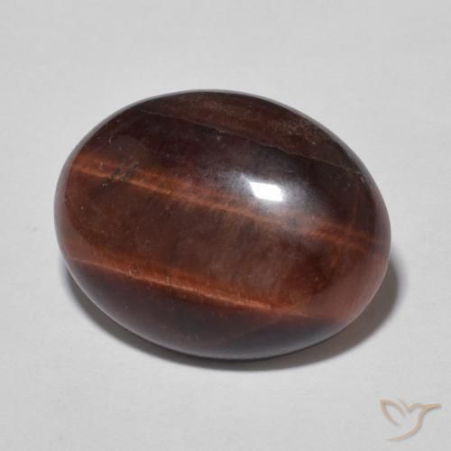 Œil de tigre Brun pécan naturelle ovale, 7.47 ct, Opaque