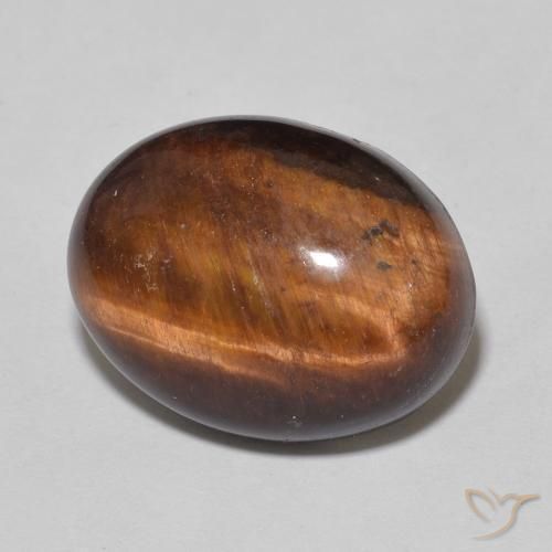 Œil de tigre Brun rougeâtre naturelle ovale, 9.18 ct, Opaque