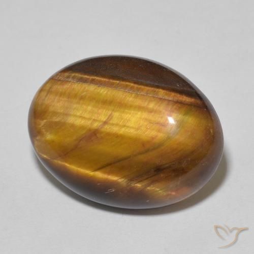 Œil de tigre Marron chaud naturelle ovale, 10.50 ct, Opaque
