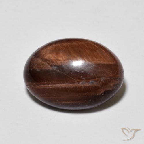 6.22ct Naturel Brun rougeâtre Œil de tigre, ovale, Opaque
