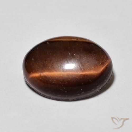 5.42ct Naturel Brun rougeâtre Œil de tigre, ovale, Opaque