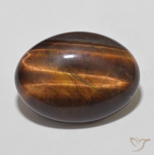 10.43ct Naturel Brun cannelle Œil de tigre, ovale, Opaque