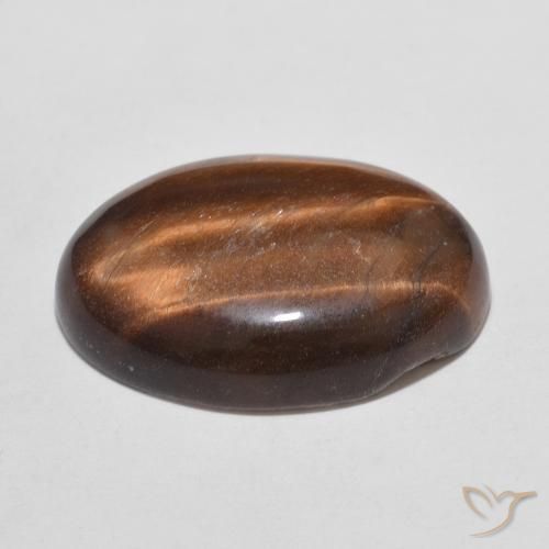 Œil de tigre Brun cannelle naturelle ovale, 9.80 ct, Opaque