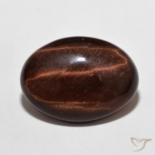 9.08ct Naturel Brun rougeâtre Œil de tigre, ovale, Opaque