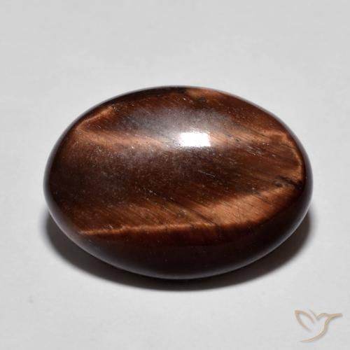 9.94ct Naturel Brun pain d'épices Œil de tigre, ovale, Opaque